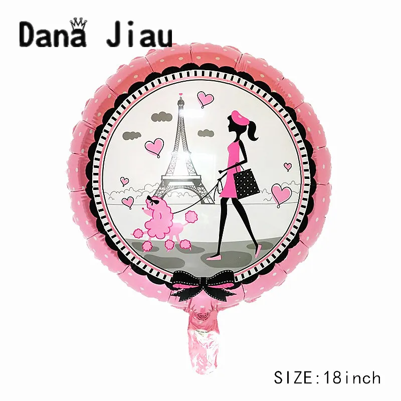 Шары из фольги dana jiau для девочек 18 дюймов розовые карусельные украшения на день