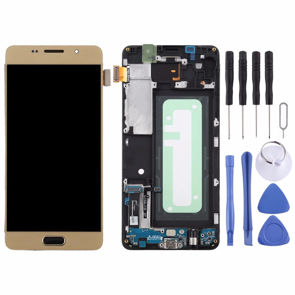 TFT материал ЖК-экран и дигитайзер Полная сборка с рамкой для Galaxy A5()/A510F