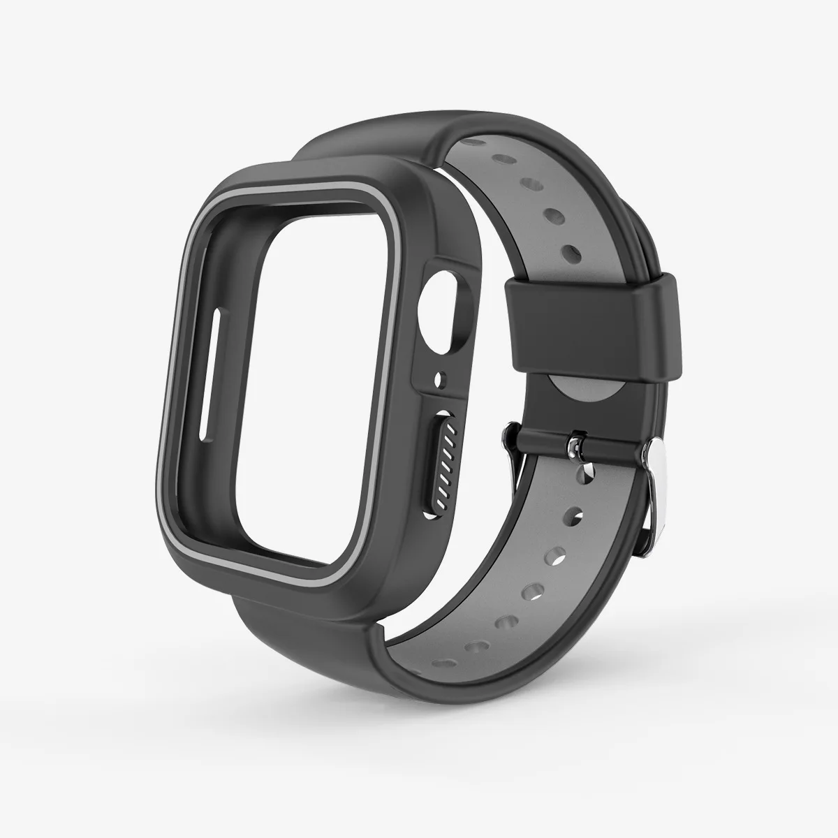 Чехол+ ремешок для apple Watch 3 ремешок 38 мм 42 мм iWatch ремешок 42 мм 38 мм мягкий дышащий силиконовый ремешок для часов Браслет apple watch 3 2 1