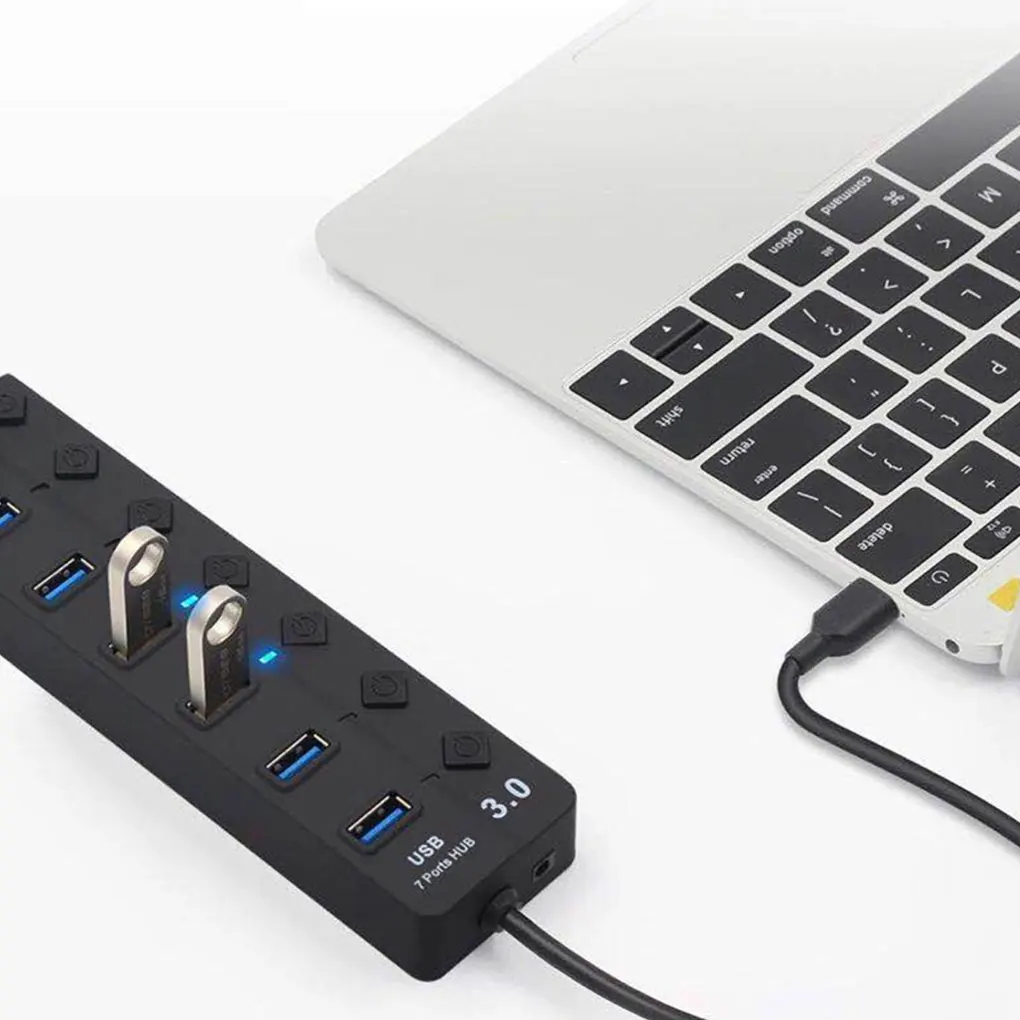 Компьютер 1 до 4/7 usb порты USB3.0 адаптер разветвитель концентратор защита от короткого замыкания высокая скорость передачи данных