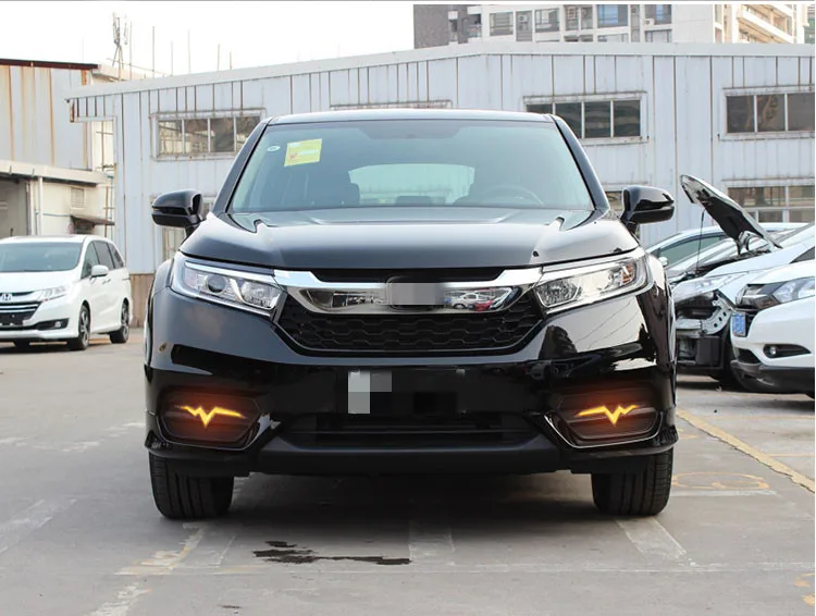 EOsuns led drl Дневной ходовой светильник для Honda AVANCIER- с движущимися желтыми поворотниками и синим ночным ходовым светильник
