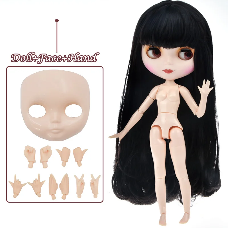 Blyth кукла Blyth матовое лицо матовая белая кожа 1/6 BJD шарнирная кукла ручной набор пользовательские куклы для девочек подарок для коллекции кукол - Цвет: Matte Face 3-FHNBL07