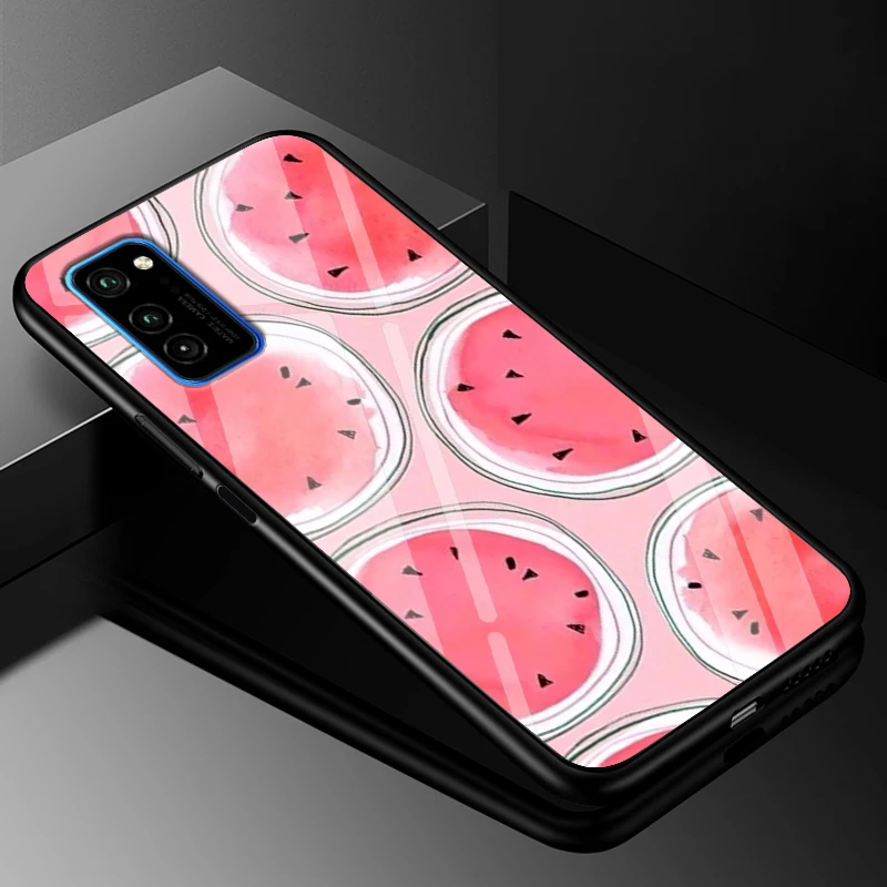 Чехол из поликарбоната для huawei Honor View 30 Pro, пластиковый стеклянный чехол для телефона, черный бампер из ТПУ для huawei Honor View 30 Honor V30 Pro, чехол - Цвет: 17