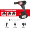 Cordless Impact Wrench 980Nm Torque Brushless Motor Quick Chuck 2x6.0A with Fast Charger Variable Speed Impact Kit with Drill ► Photo 2/6