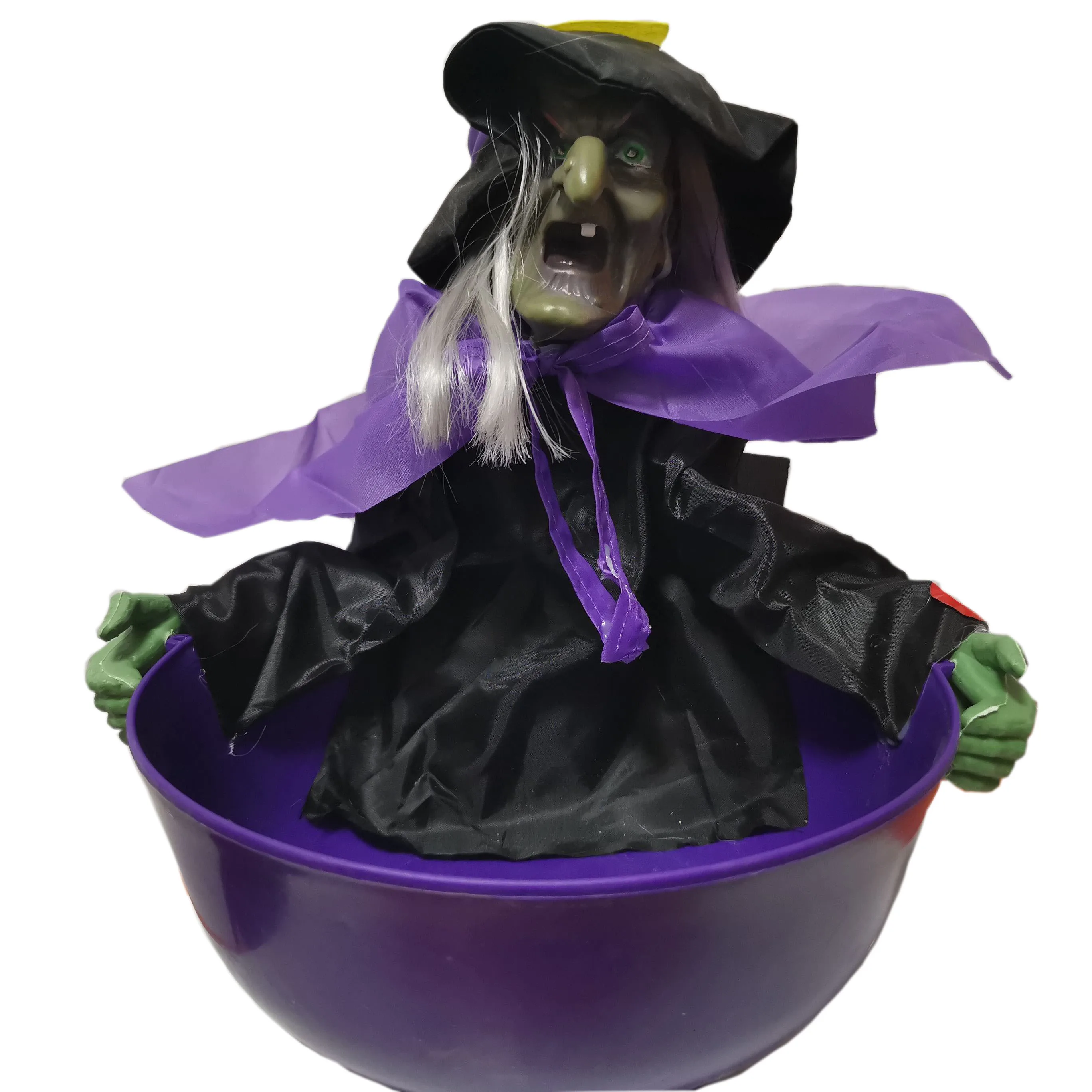 Halloween Electric Witch Fun Fruit Bowl Party Decoration Haunted House ...