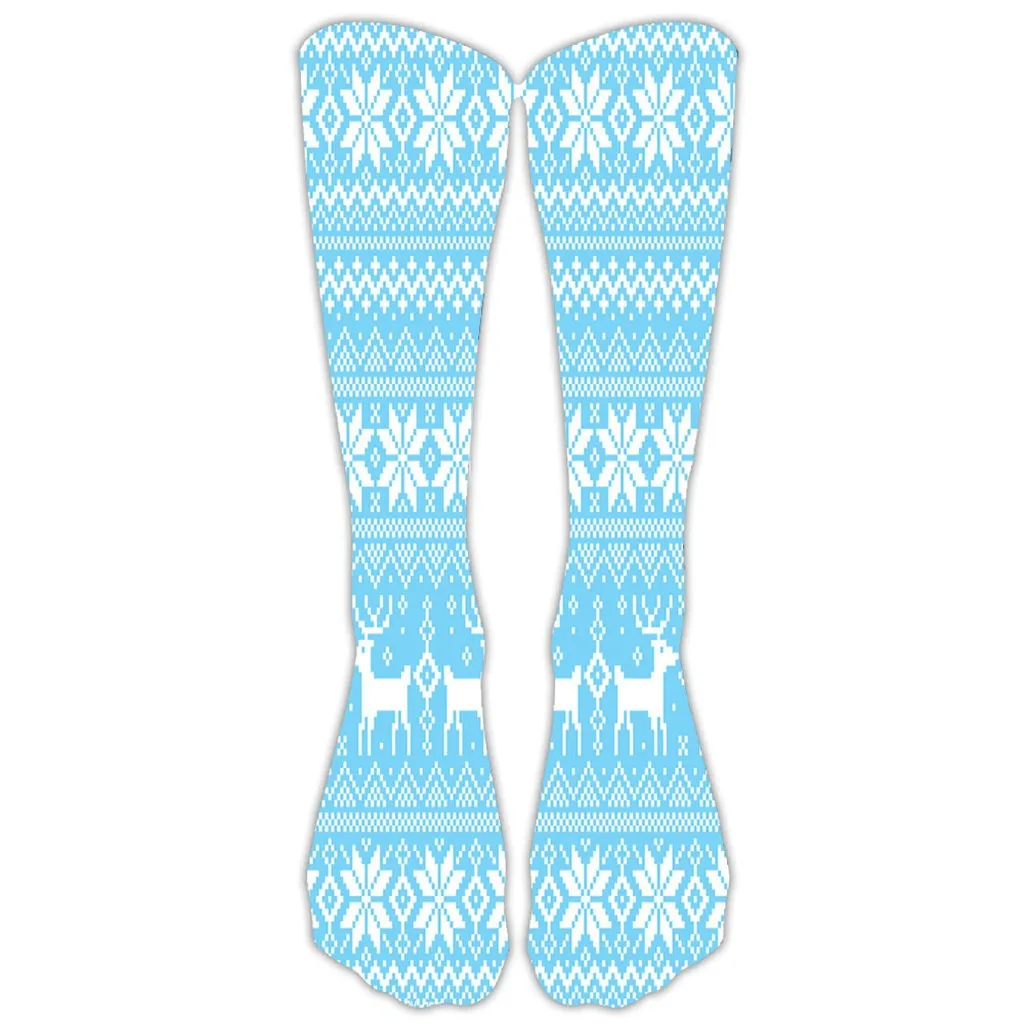 Christmas Socks Casual Work Business Socks 3D Christmas Santa Elk Printing Long Sports Socks calcetines de mujer