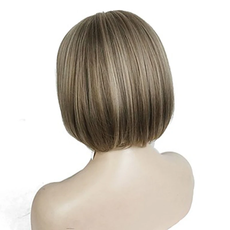HAIRJOY  2 Colors Purple Blonde 60cm Long  Straight High Temperature Fiber Synthetic Hair Cosplay Wig