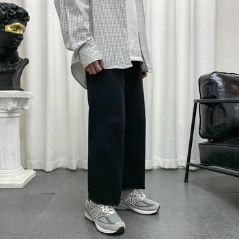 

Men's casual pants 2020 spring and summer new loose solid color couple nine points casual pants youth trend men's clothing