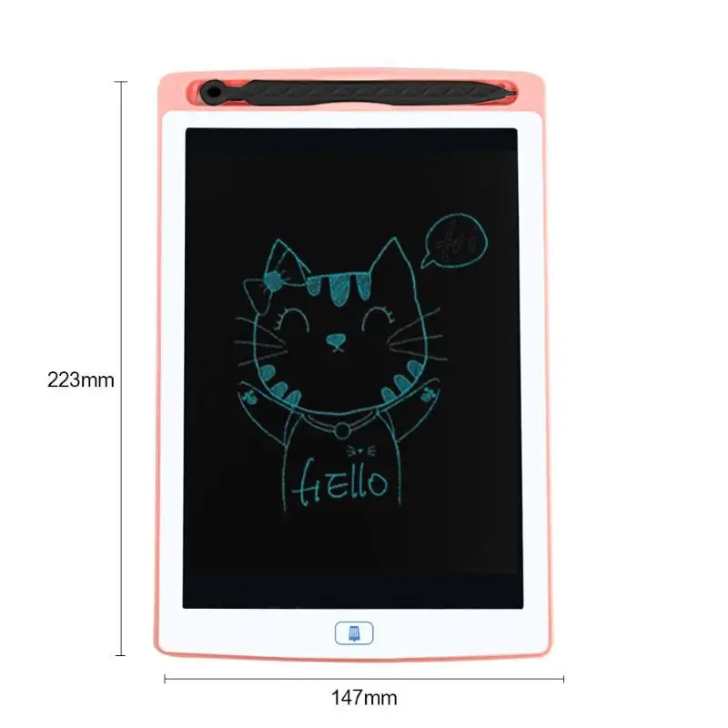 8,5 дюймовый электронный ЖК-планшет для рукописного ввода ультратонкий цветной экран доска для рисования с широкой совместимостью и удобством использования - Цвет: Розовый
