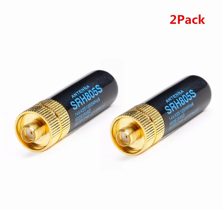 2 шт./лот Baofeng Walkie talkie antenna SRH805S SMA-F Женская двухдиапазонная антенна VHF/UHF 144/430MHZ 805s