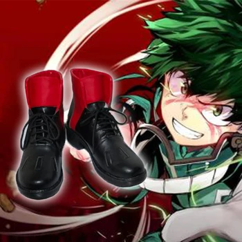 

Boku No Hero Academia Shoes Izuku Midoriya Cosplay Shoes My Hero Academia Red Boots fashion leisure cartoon PU leather shoes