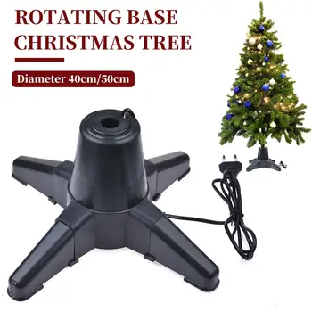 

Christmas Tree Stand Electric 360 Degree Rotating Base Christmas Tree Rotating Stand 2021 New Year Christmas Tree Decoration