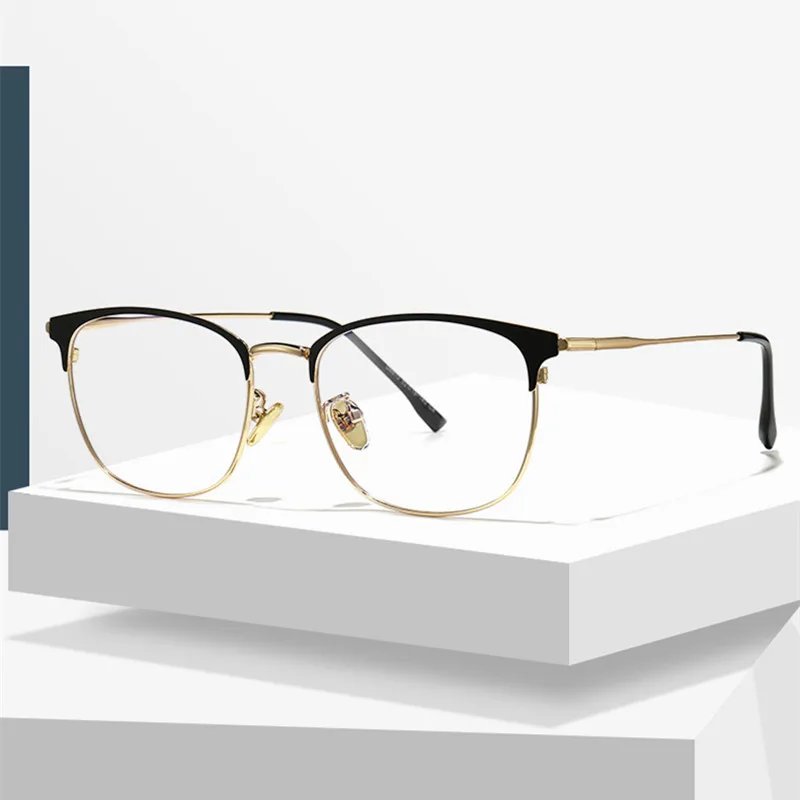 

OEYEYEO The New Metal Eyebrow Myopia Spectacle Frame Has Simple And Delicate Lines Highlighting The Fashion Trend Eyeglasses