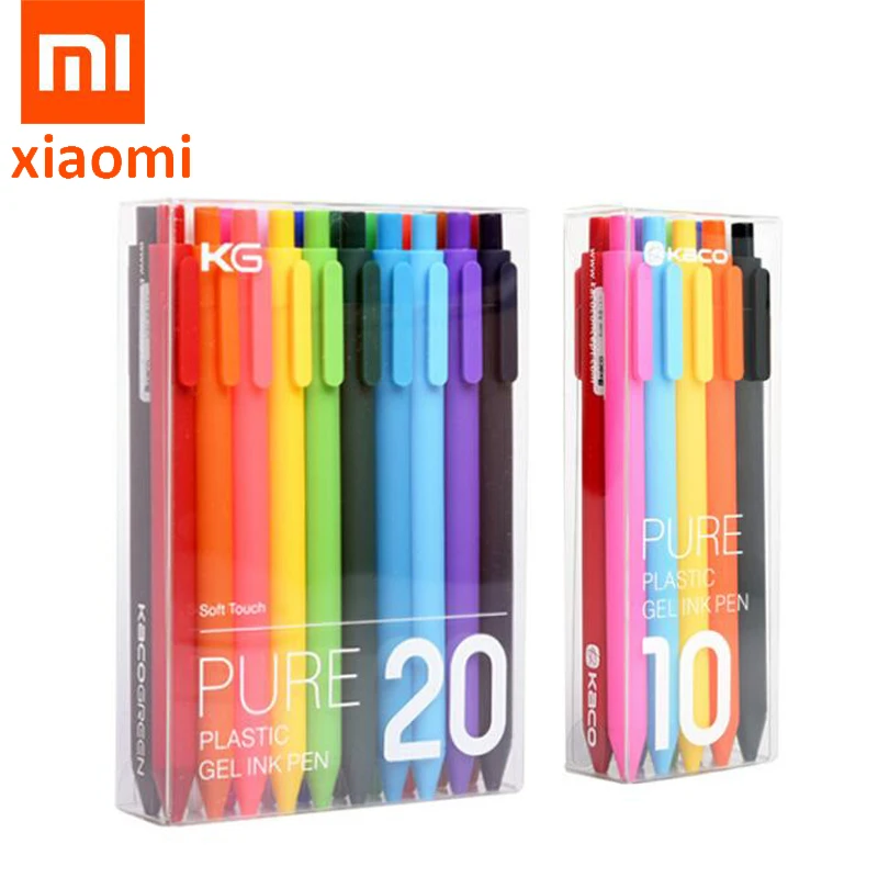 Оригинальная ручка для подписи Xiaomi Mijia Kaco PREMEC с плавными стержнями 0 5 мм цветные