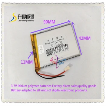 

3.7V 4000mAH 114290 polymer lithium ion / Li-ion battery for power bank tablet pc GPS mp3 mp4 cell phone