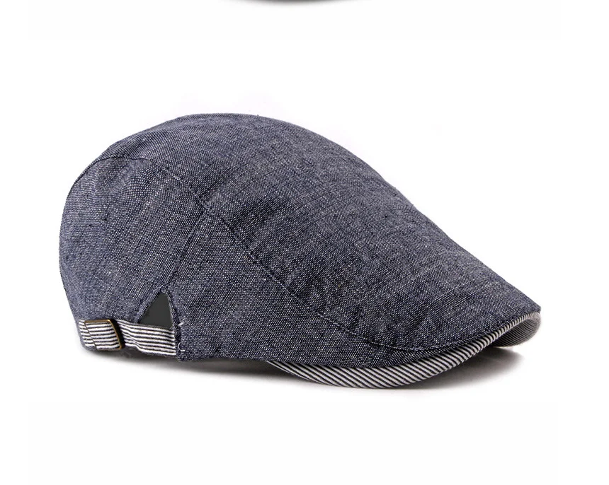 Мужская и женская кепка-Гольф-берет для вождения утконоса - Цвет: Navy Blue