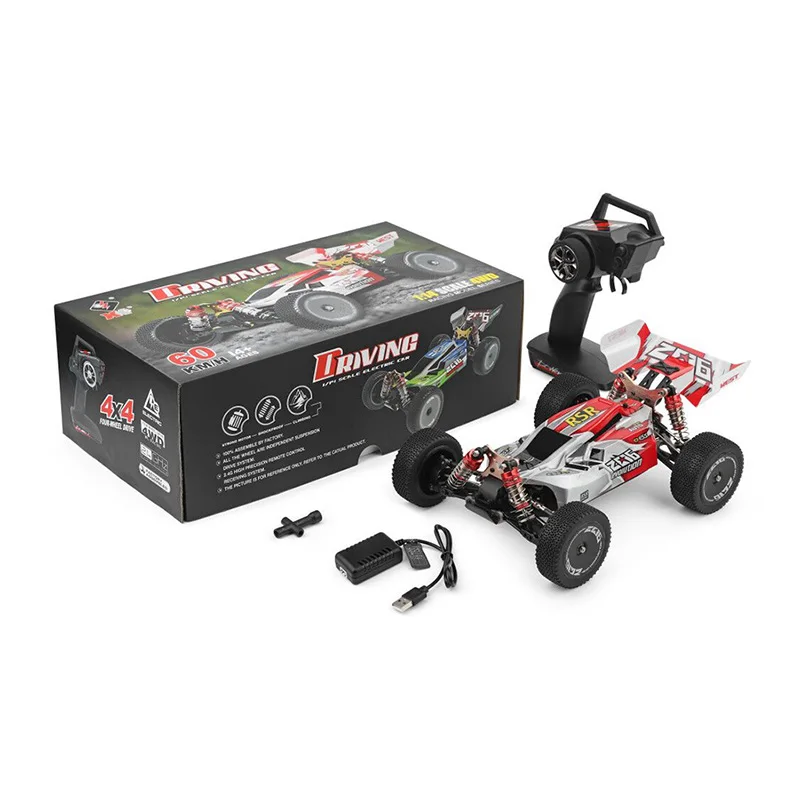 144001 RC скалолазание игрушки 1/14 Масштаб 2,4 г 4WD автомобиль с дистанционным управлением 60 км/ч высокая скорость RC автомобиль внедорожник рождественские подарки Chi