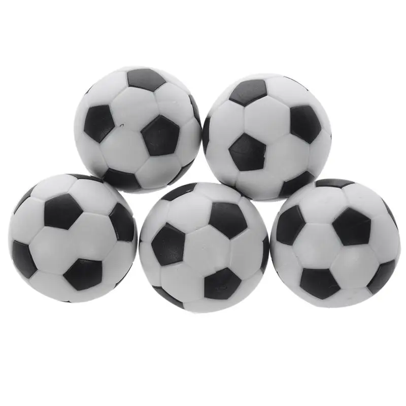 

5x Plastic 32mm Soccer Indoor Table Football Ball Replace Black+white