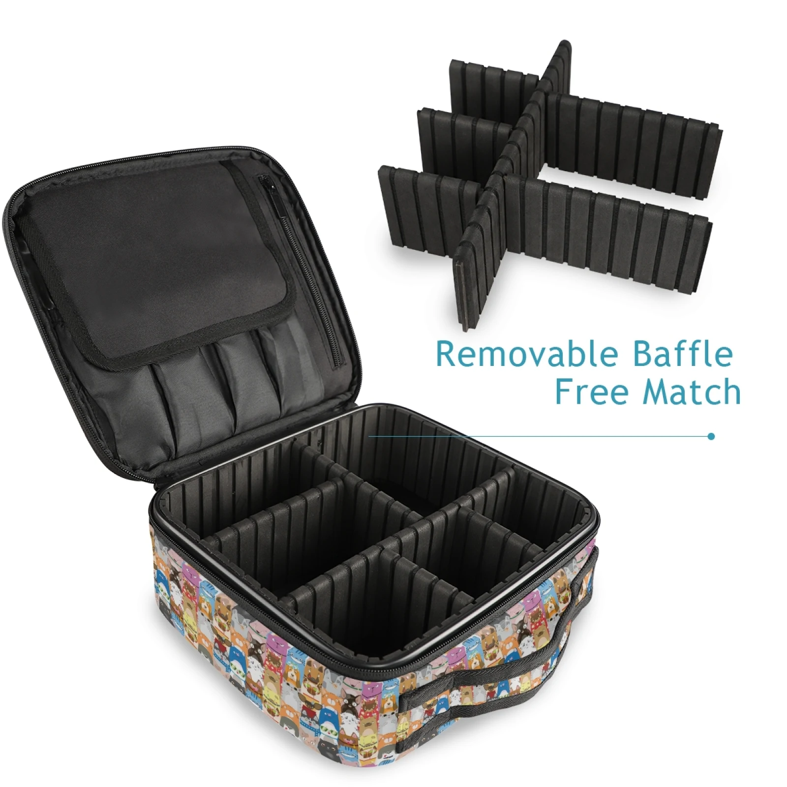 Women Makeup Bag Cute Dog Cosmetic Bag Beauty Case Make Up Female Necessities Organizer Toiletry Bag Storage Travel Wash Pouch