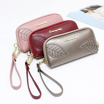 

Women Wallets Long Zipper Coin Purses Fashion Hasp Thread Wallet Design Clutch Female Money Bag Credit Card Holder