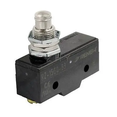 

AC 250V 15A 1 NO 1 NC 1Com SPDT Momentary Panel Mount Plunger Micro Switch