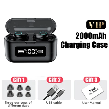 

Wireless Bluetooth Earphone with Microphone Sports Waterproof Headphones Headsets gamer Touch Control Earbuds For Phone popsocke