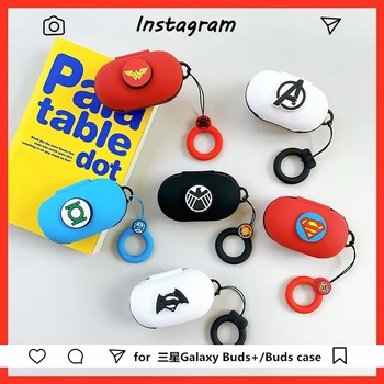 

Cute Silicone Cover for Samsung Galaxy Buds / Buds+ Plus Case Bluetooth Headset Charging Box Holder Cover Earphone Decor Keyring