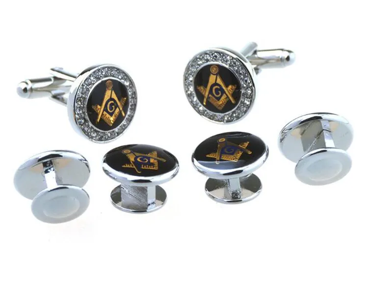 Silver-Round-Crystal-Freemason-Tuxedo-Cufflinks-Collar-Studs-Set-6pcs-Set-Masonic-Free-Mason-Cuff-Links (1)