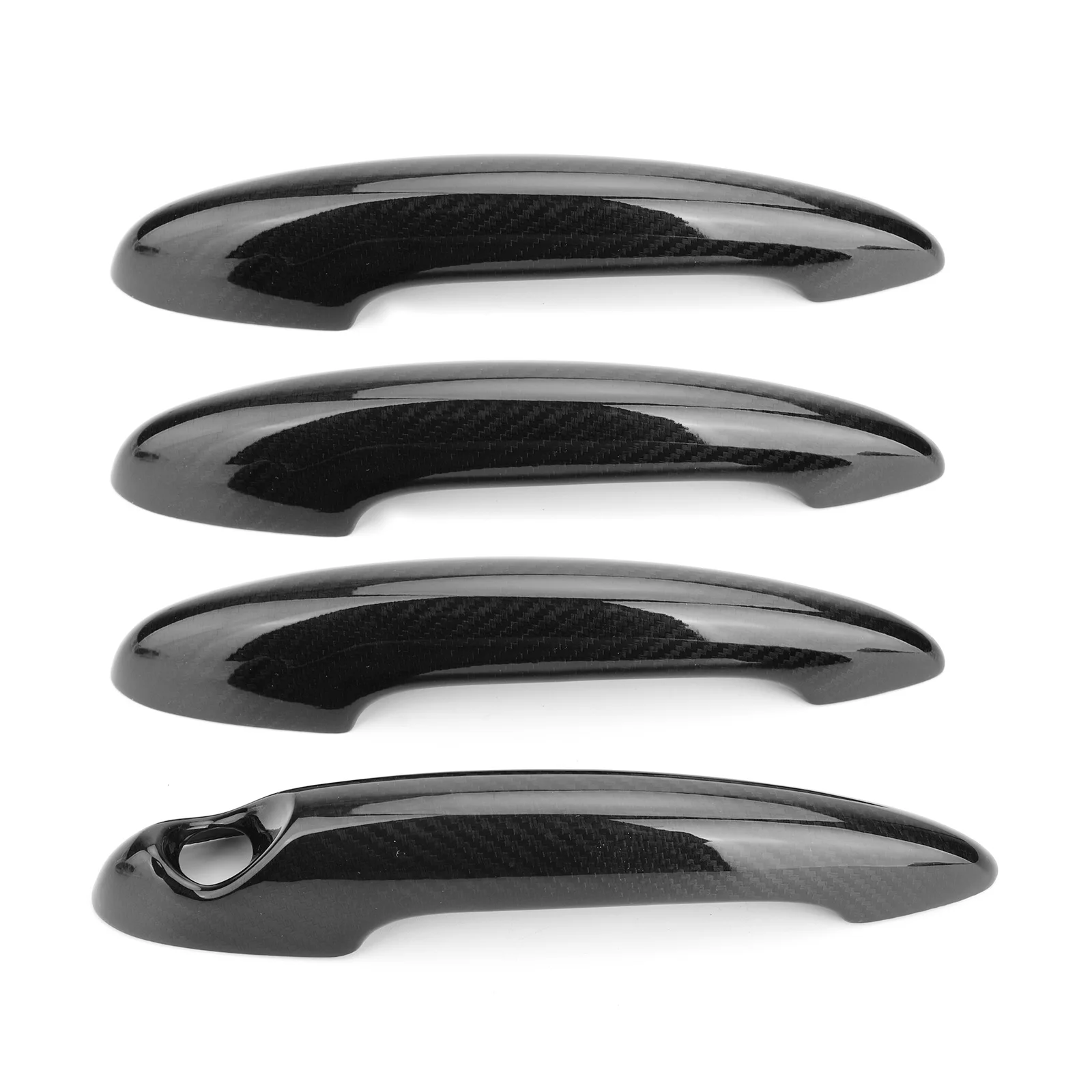 Areyourshop 4 шт карбоновые дверные ручки крышки с замочным отверстием для Mini Cooper R60 4 дверные ручки крышки автомобильные аксессуары