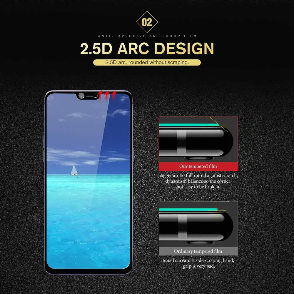 Закаленное Стекло высококачественный защитный чехол для OPPO A83 A59 A3 F3 F5 F7 A5 A3S 3D с уровнем твердости 9H Экран протектор для OPPO R15 R9S R9 R11 R11S плюс защитная пленка