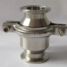 1-1/" 38 мм OD санитарно-технический оборотный клапан Tri Clamp Тип Нержавеющая сталь SS304 внешний диаметр обоймы 50,5 мм Fit 1,5" зажим клевера