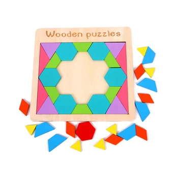 

Children's Wooden Jigsaw Puzzle Toys Geometric Shape Baby Educational Puzzle Games Colorful Wooden Puzzle Toys For Children