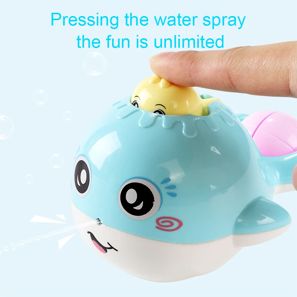 Плавающий душ пляж Кит Форма Интерактивная милый мультфильм подарок для ванной игрушка родители распыления воды животное ребенок Забавный