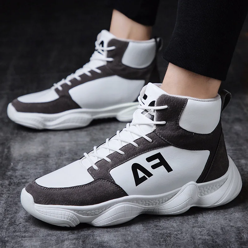 

2019 Winter Hight-top Sports MEN'S SHOES Versatile Dad Extra High INS Fashion Cool Casual Shoes
