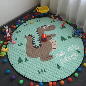 

Baby Toys Mat Kids Rug Baby Play Mat Newborn Padded Children' Mat Soft Cotton Crawling Mats Round Floor Carpet Room Decor