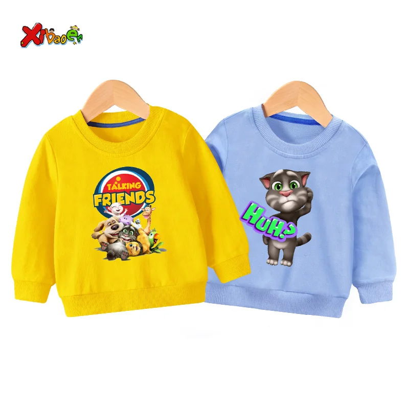 

baby sweatshirt hoodie cool girl top 2019 autumn talking cat toddler 2019 autumn children boys sweatshirts cute long sleeves