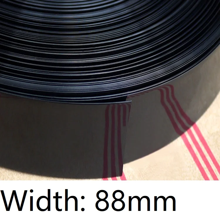Width 88mm (Diameter 56mm) Lipo Battery Wrap PVC Heat Shrink Tubing Insulated Case Sleeve Protection Cover Flat Pack Black | Обустройство