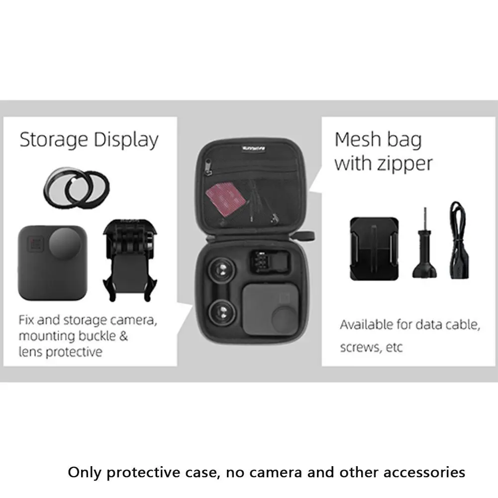 Сумка для хранения для GoPro Max черный Мини EVA защитный переносной чехол для хранения сумка коробка крепление для Go Pro MAX аксессуары для экшн-камеры