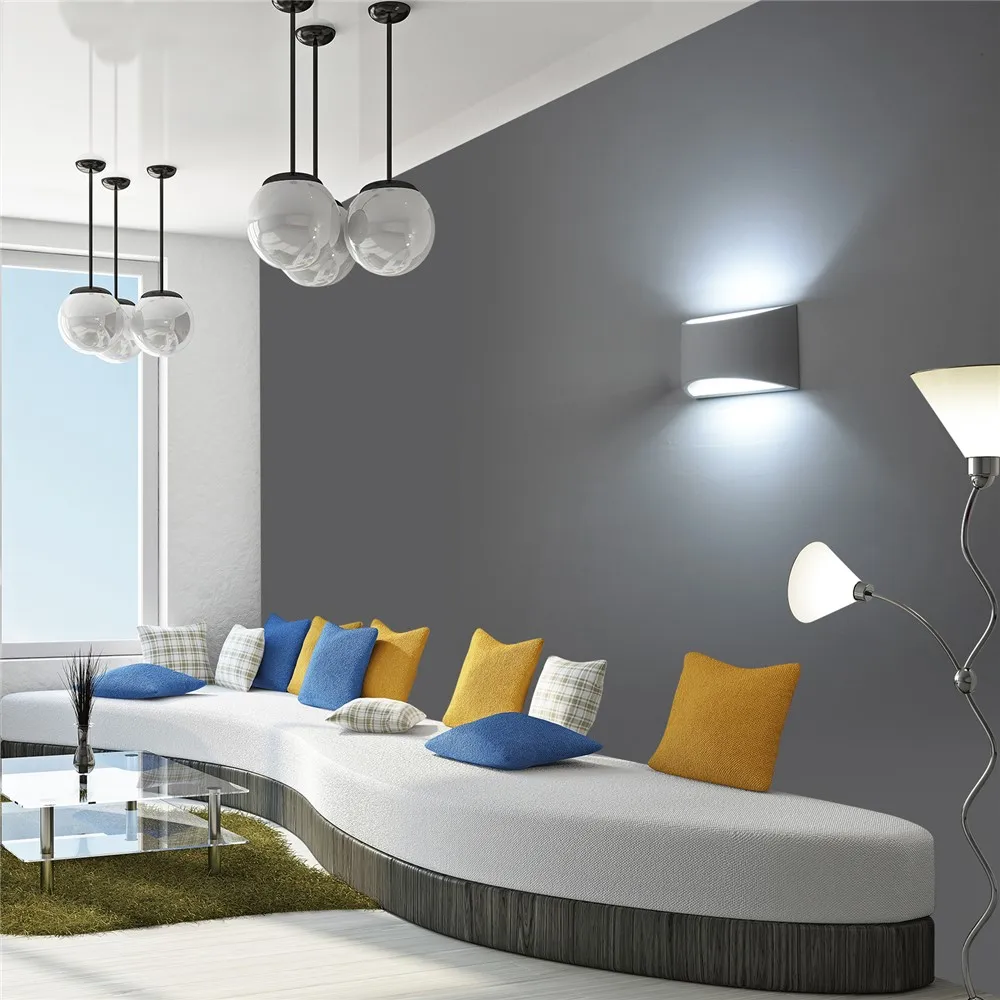 Комнатный настенный светодиодный светильник 5 Вт Гипсовый 220 В переменного тока