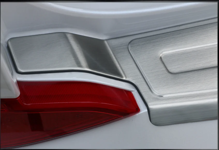 Для hyundai Tucson- Автомобильный багажник Rearguard Чехлы внутренний+ внешний декоративный элемент для бампера аксессуары для автомобиля-Стайлинг 2 шт
