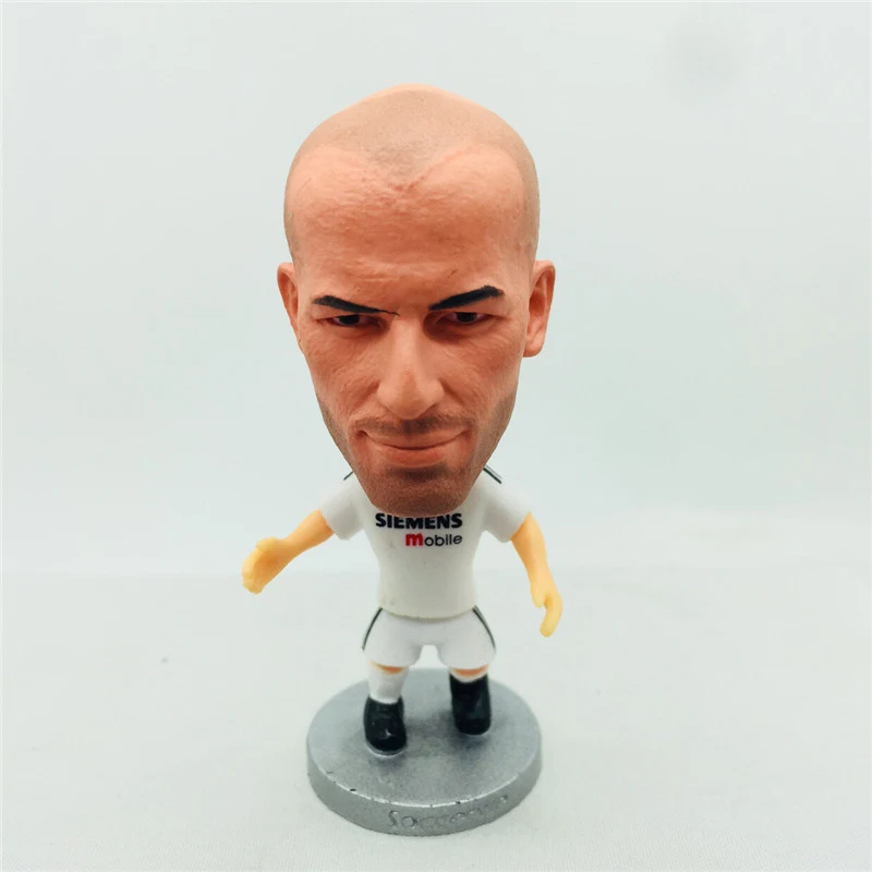 Muñeca de fútbol de altura de 2,55 pulgadas RM # Zidane, figuras blancas, 2005