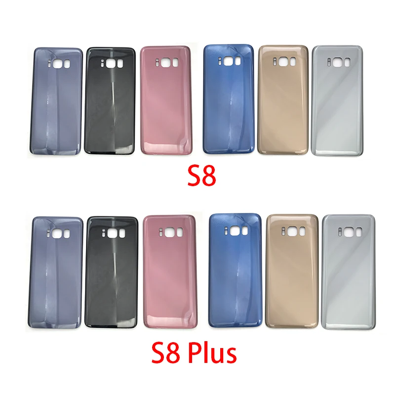 Задняя крышка батареи Стекло для samsung Galaxy S8 S8 Plus G9500 G9550