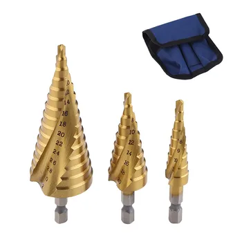 

Multitool Spiral Grooved Center Drill Bit Carbide Drill Accessories Step Taper Drill 3pcs Нож Складной Мультитул Dropshipping #8