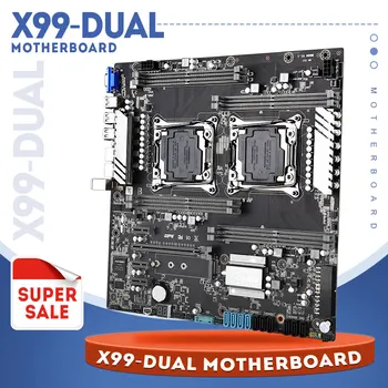

LGA 2011 V3/V4 Dual Gigabit Ethernet VGA Placa Dual Socket x99 Motherboards USB3.0,10* SATA3.0, NVMe M.2, 8* DDR4 Up to 256GB
