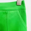 HIGH STREET Newest Fashion 2024 Designer Runway Suit Set Women's Double Breasted Straght Satin Blazer Mini Skirt Set 6