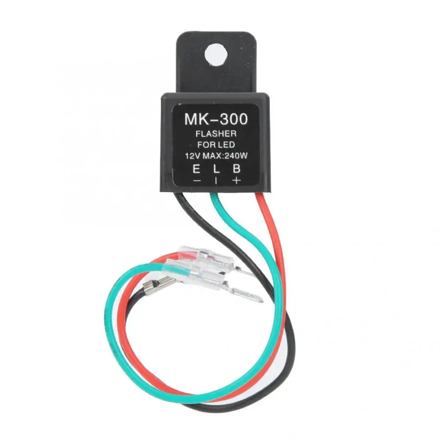12V Мотоцикл Универсальный светодиодный поворотов 3 он-лайн проблесковый маячок 3Pin частоты светодиодный проблесковый маячок реле поворота мигалка Индикатор