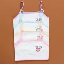  3pc/Lot Girls Teenage Underwear Children Cotton Young Training Bra Kids Teens Puberty Crop Top 8-14 Years 