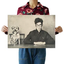 [G073] Jing Boran Ностальгический ретро плакат из крафт-бумаги экран для помещений кафе декоративная живопись