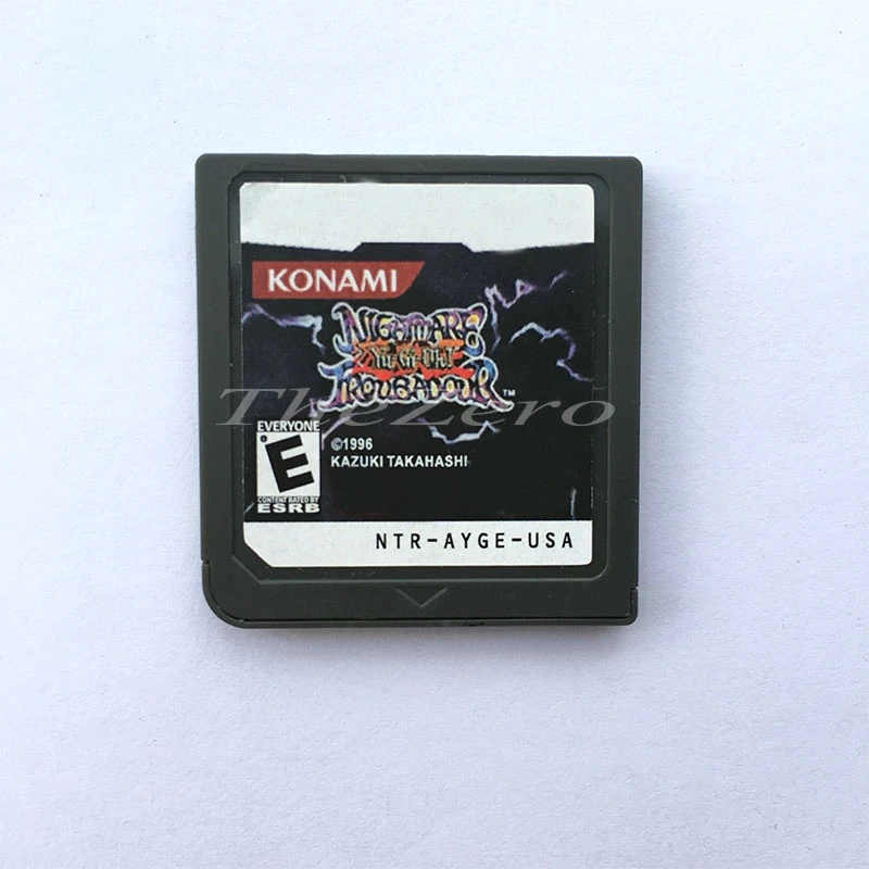Ace поверенный Mega Man 5 MegaMan ZX Adv Yu-Gi-Oh! Почти Disgaea видеоигры картридж консольная карта для DS3DS2DS консоли - Цвет: Nightmare Trouba US