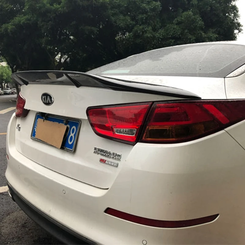 

carbon fiber Unpainted Color Rear Trunk Boot Wing Rear Lip Spoiler For Kia K5 Optima 2014 2015 R style